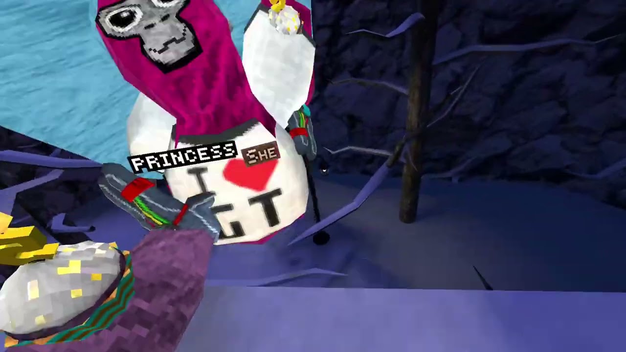 Gorilla Tag with a girl that i think lost her mind