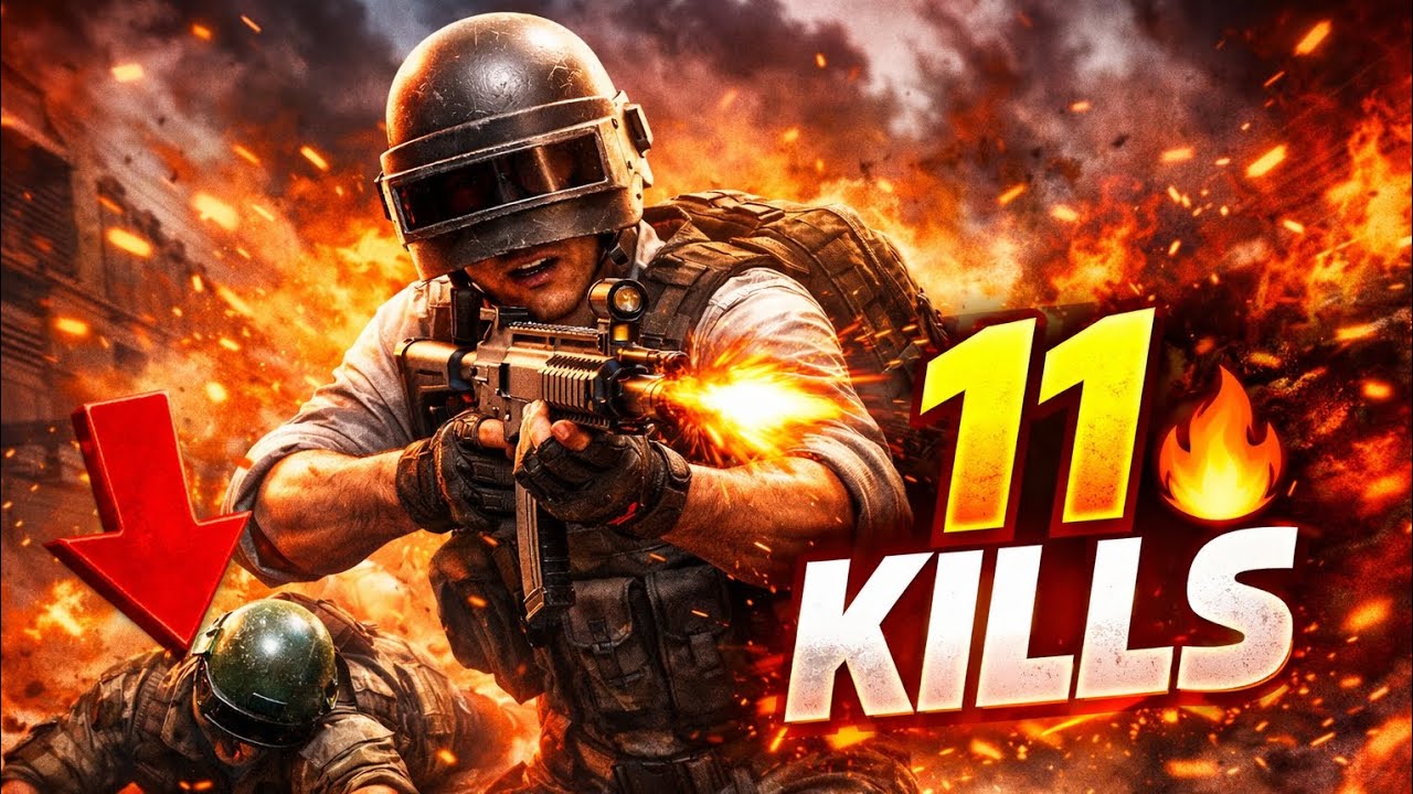 11 كيل 🔥 سيطرة كاملة لحد آخر لحظة | PUBG Mobile