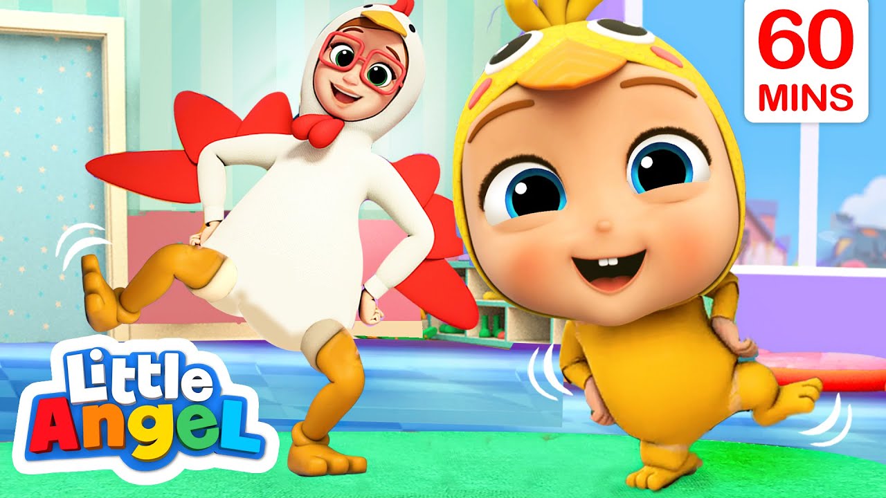 Baby John’s Chicken Dance + More  Little Angel Kids Songs & Nursery Rhymes