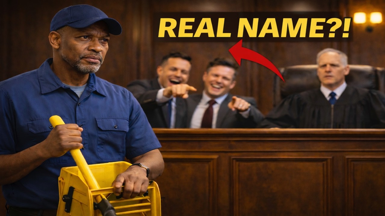 THEY LAUGHED AT THE QUIET CLEANER… UNTIL THE JUDGE CALLED HIM BY HIS REAL NAME