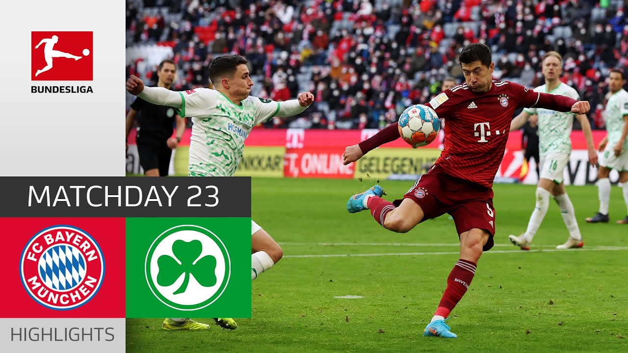 FC Bayern M&uuml;nchen - Greuther F&uuml;rth 4-1 | Highlights | Matchday 23 &ndash; Bundesliga 2021/22