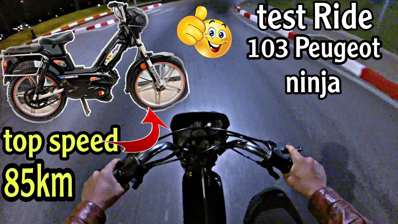 Test Ride Peugeot ninja 103 + top speed