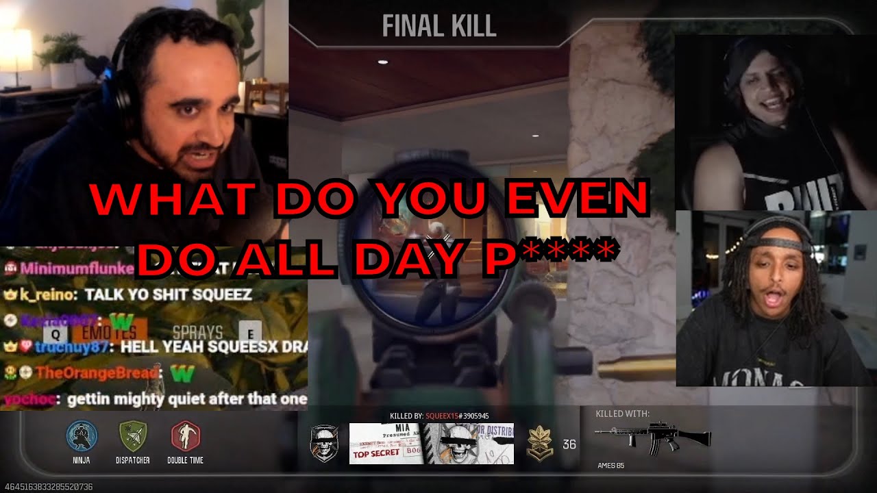 Squeex learns how to trash talk in COD from Tyler1 and Agent00