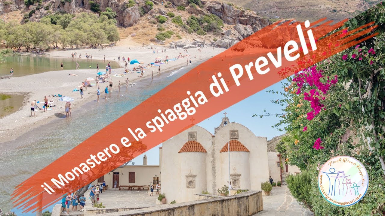 il Monastero e la spiaggia di Preveli