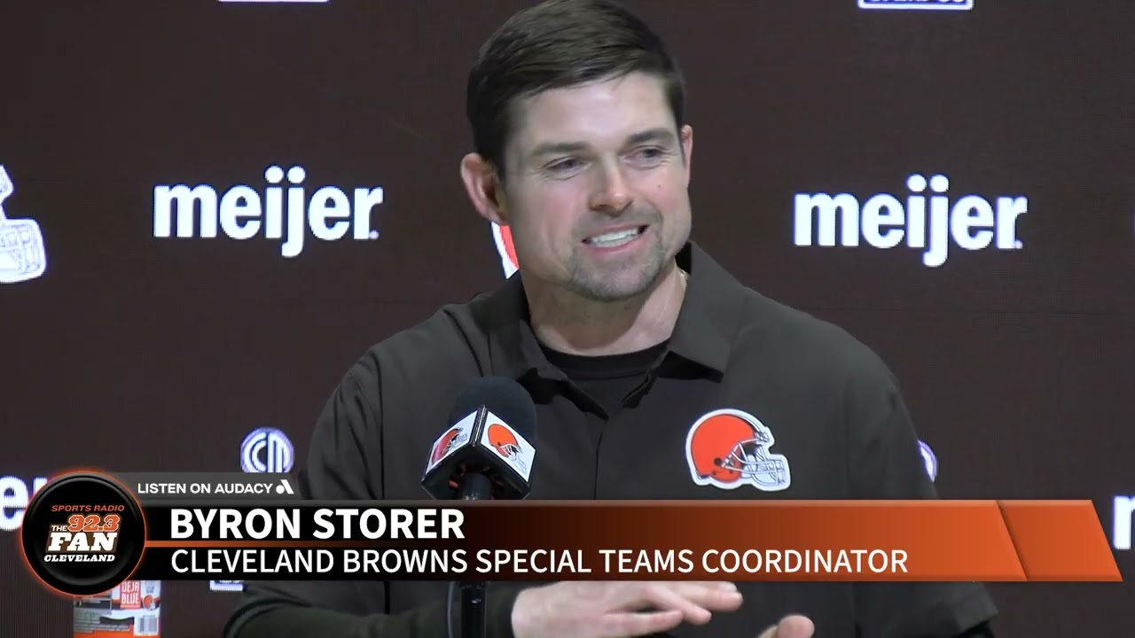 Browns special teams coordinator Byron Storer introduction