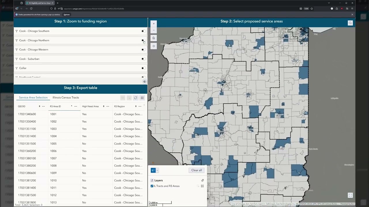 Finding your R3 Service Areas - Guided Walkthrough