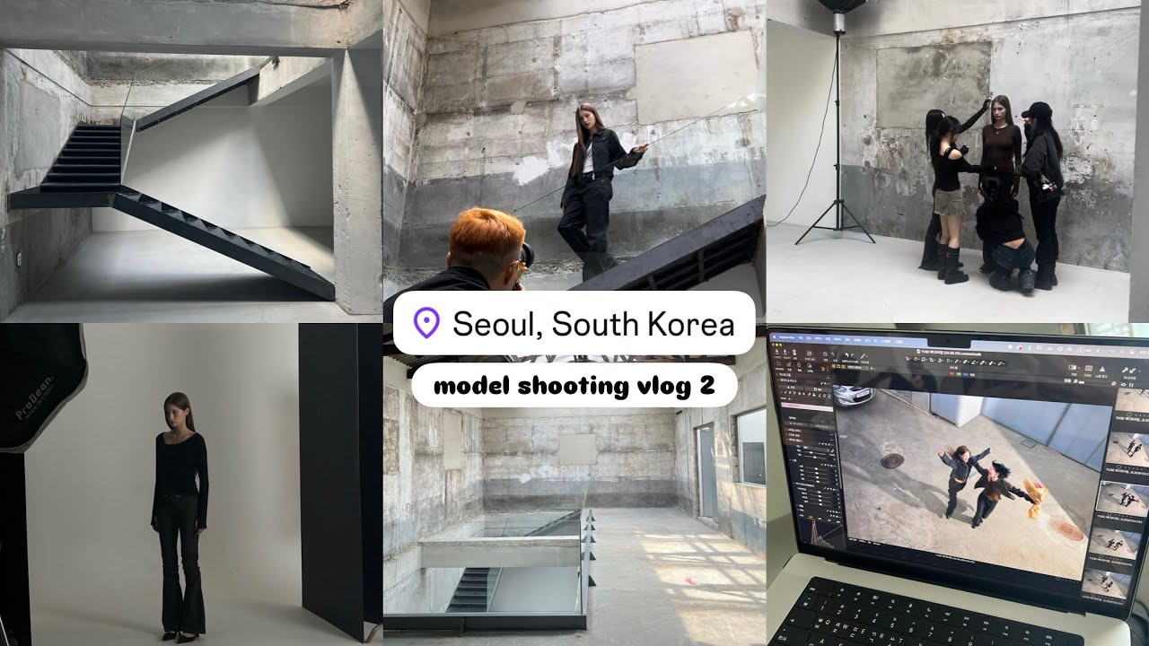 South Korea 🇰🇷Model shooting VLOG 2: модельная работа в Сеуле, съемка и backstage ✨