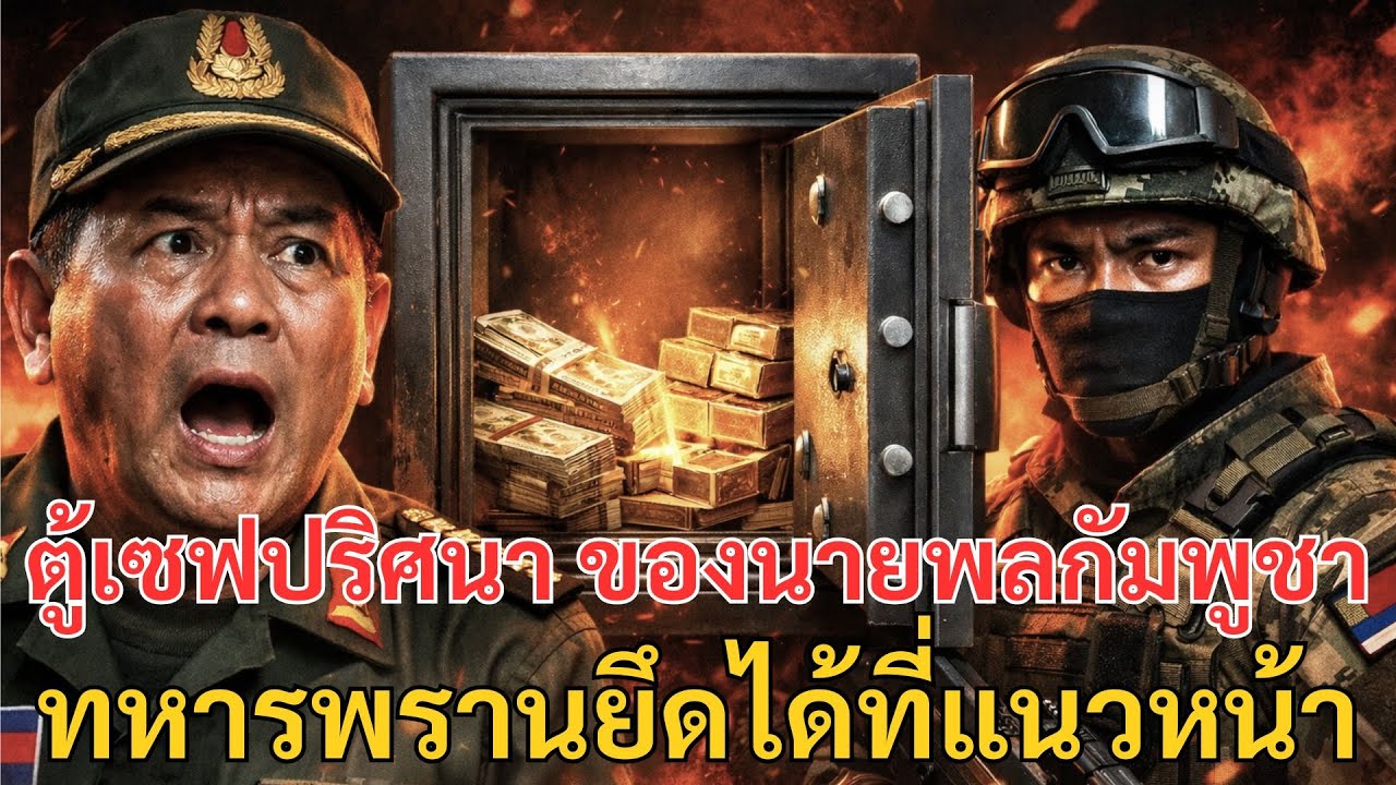 เจาะลึก! 'ตู้เซฟปริศนา' ของนายพลกัมพูชา ทหารพรานยึดได้ที่แนวหน้า ภายในมีอะไร?