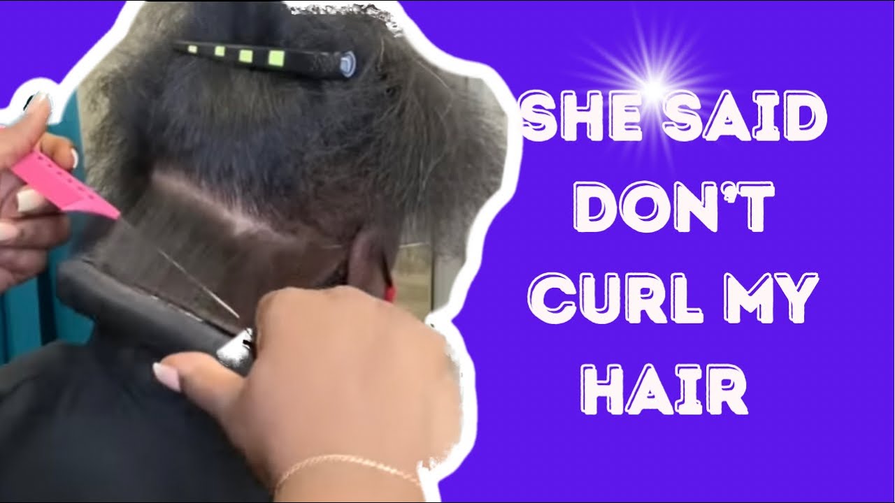She said don’t give me any curls| How to care for bald spots | Fine textured hair silk press