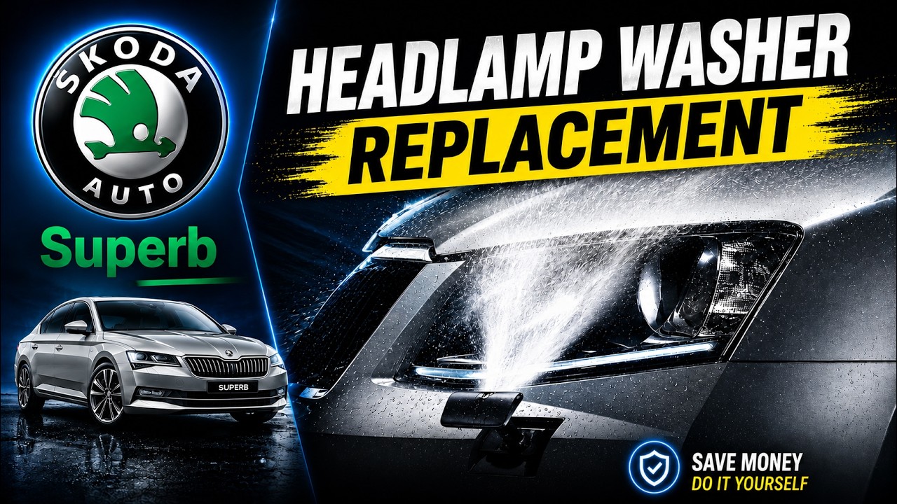 How to Replace the Headlamp Washer on a 2015 Skoda Superb MK3 - Quick DIY