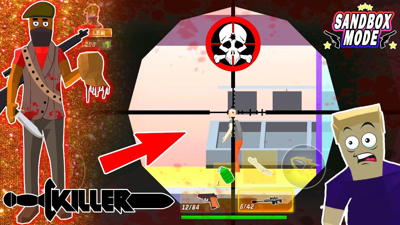 jack becomes a killer 🔫💀 in dude theft wars sandbox