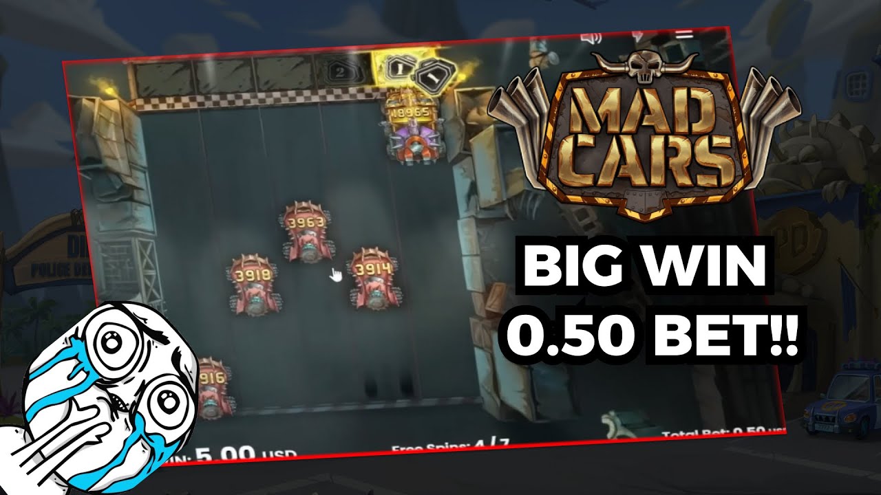 BIG WIN ON MAD CARS. LOW BET🔥