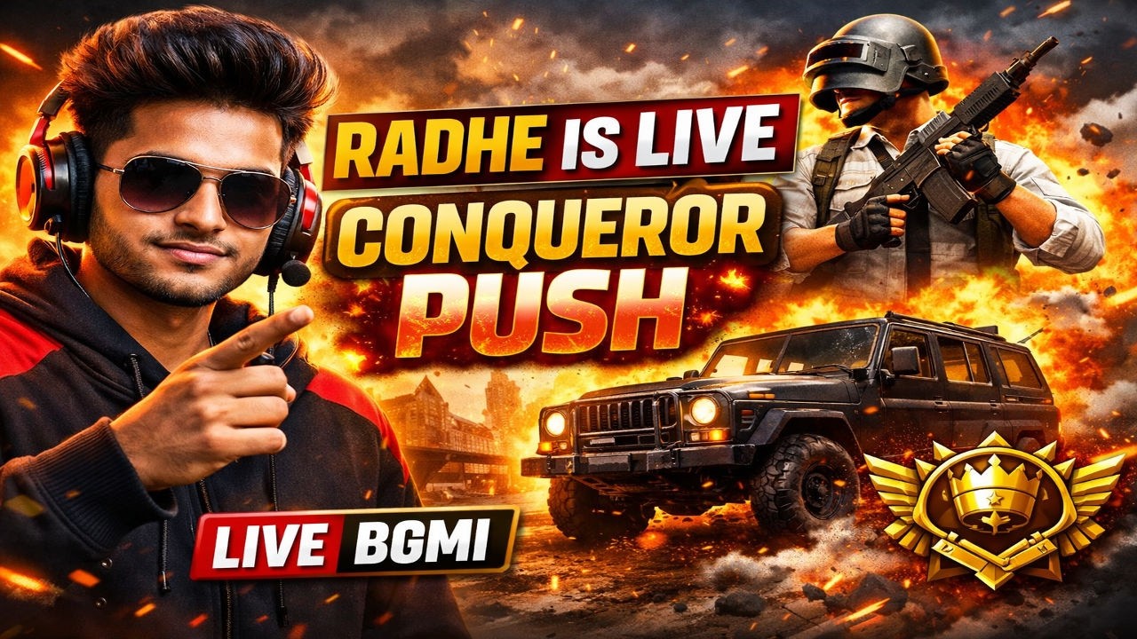 🔴 RADHE IS LIVE | BGMI Rank Push 🔥 Road to Conqueror | Come Join