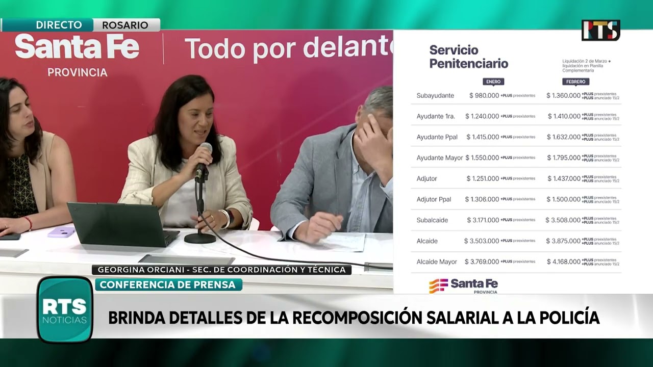 AUMENTO PARA LAS FUERZAS DE SEGURIDAD EN SANTA FE | 16 de marzo se paga la planilla complementaria