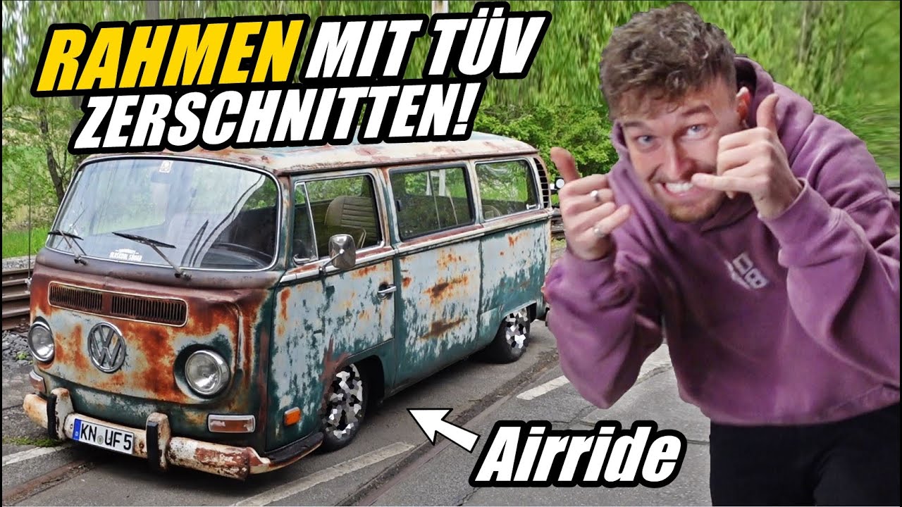 Deutschlands ERSTER legaler Airride Bulli mit Rahmenschnitt!