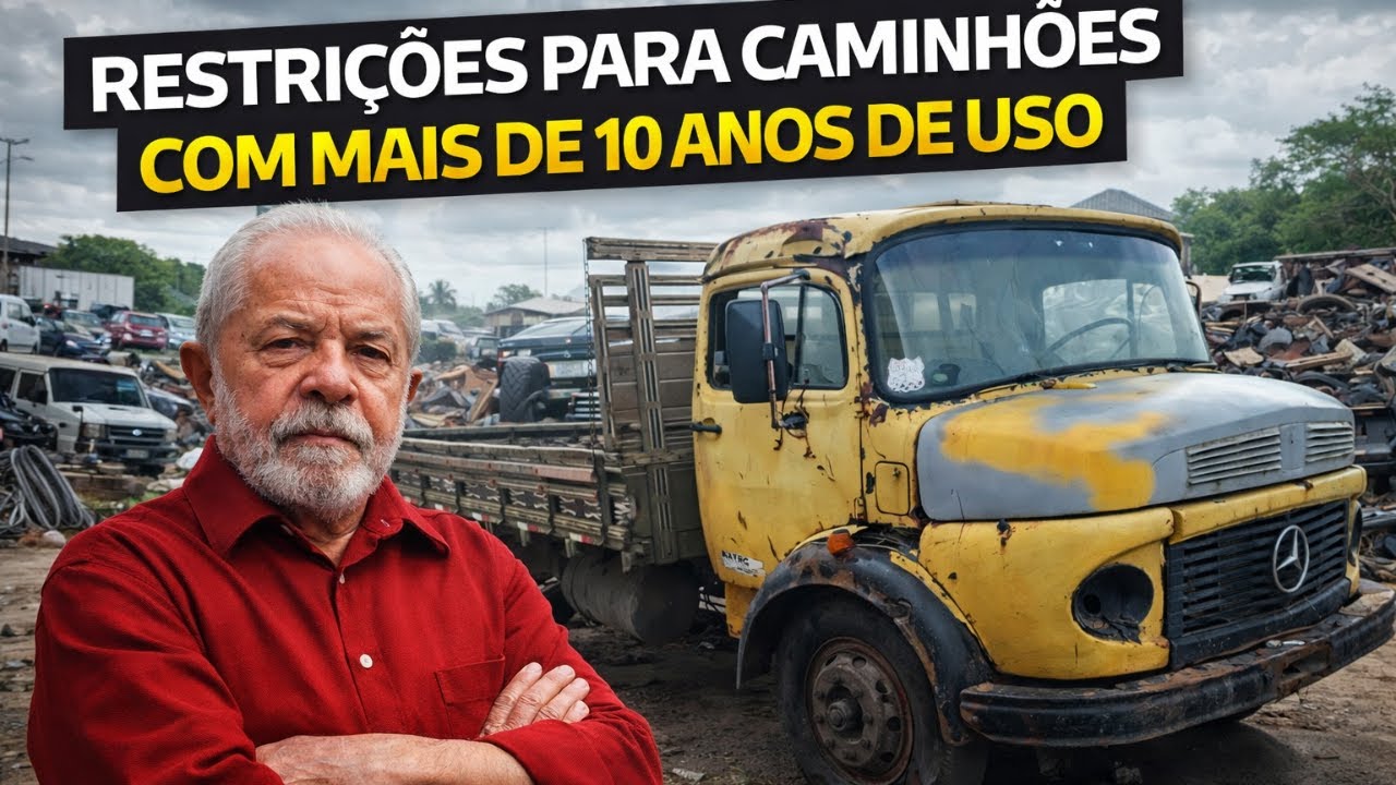 CAMINHOES COM MAIS DE 10 ANOS DE USO, ESTÃO QUASE PROIBIDOS NO BRASIL. COMPRE UM NOVO URGENTE !!