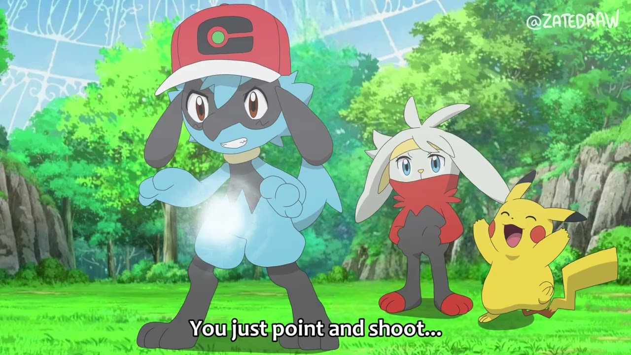 Ash and Goh  Pok&eacute;mon tf(Riolu and Raboot/Lucario and Cinderace tf)