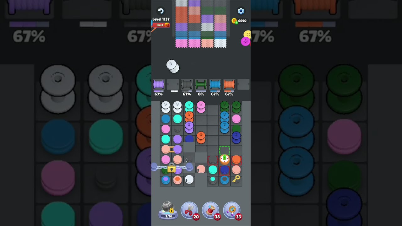 Knit Out Level 1137 Hard Walkthrough Solution 