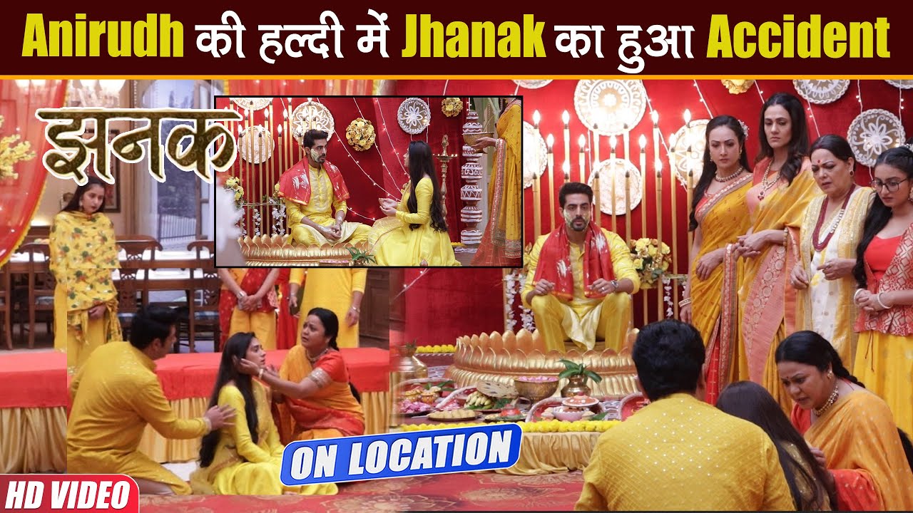 Jhanak On Location: नम आंखों से Jhanak ने लगाई Anirudh को हल्दी, नाचते-नाचते बेहोश हुई Jhanak