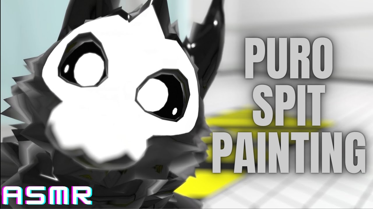 (Furry ASMR) Puro Spit Paints YOU With His Latex