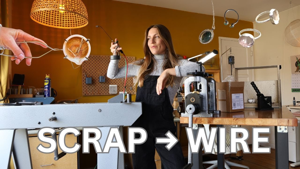 Turning Sterling Silver Scraps Into Wire — My Exact Tool Setup