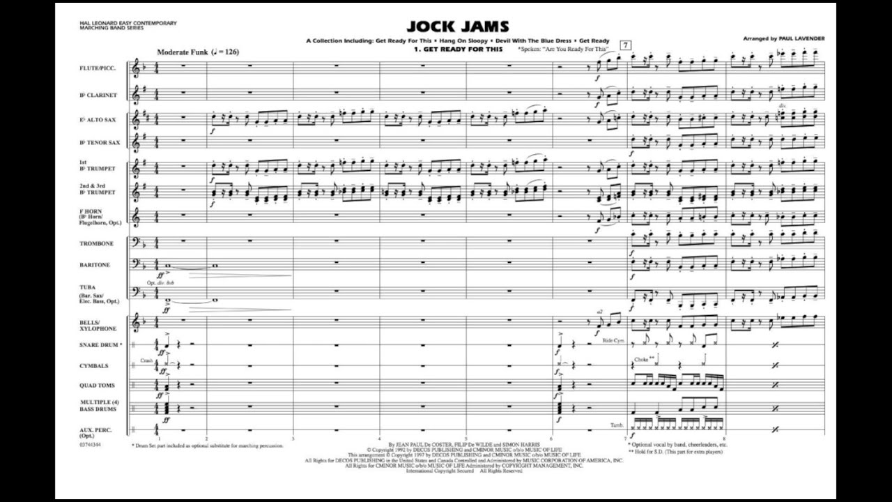 Jock Jams arranged by Paul Lavender