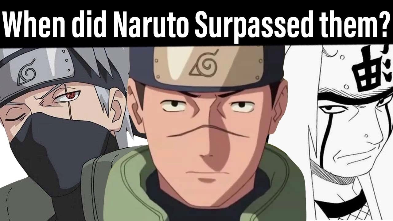 When did Naruto surpass his Masters?