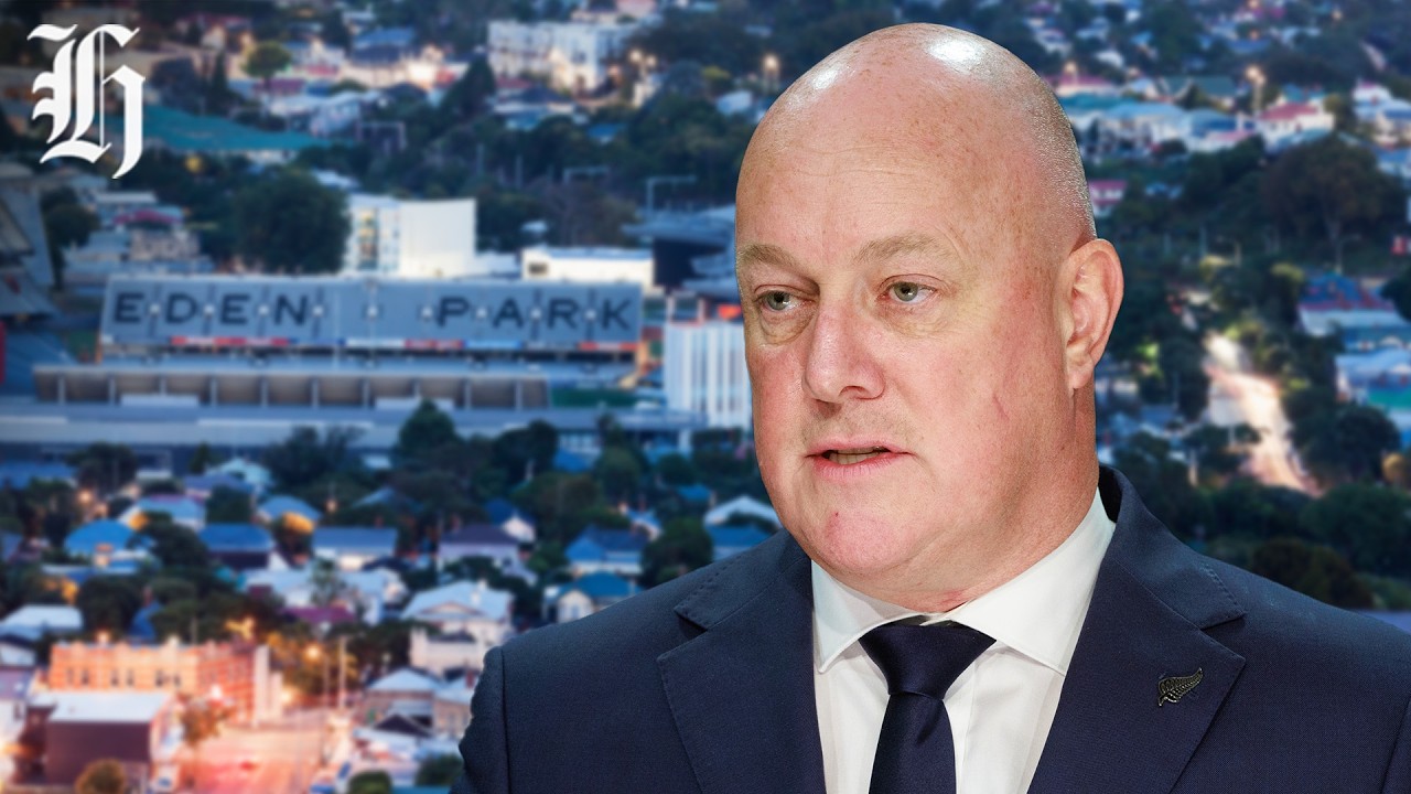 NZ Herald Live: Christopher Luxon speaks to media at Eden Park