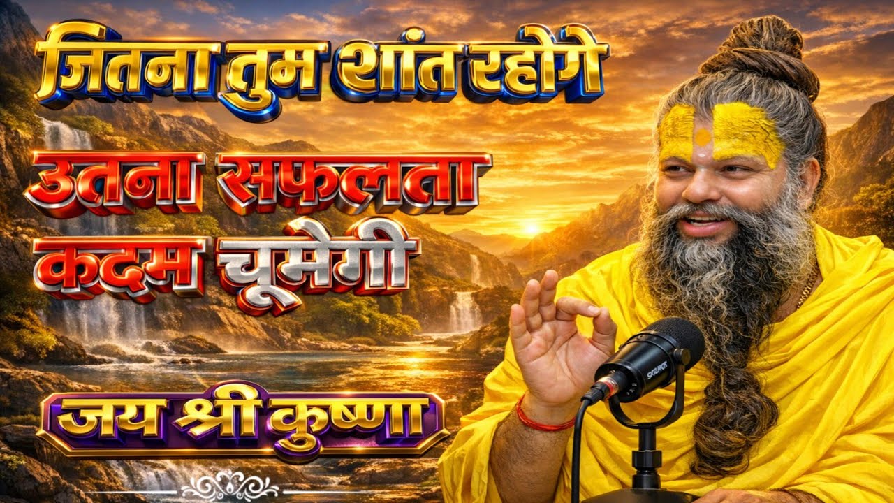 जितना तुम शांत रहोगे। इतना सफलता कदम चूमेगी।#bhakti #premanandjipravachan #premanandji