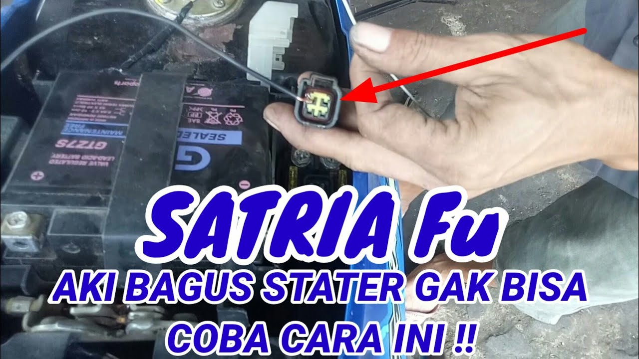 Cara Cek jalur Kabel Bendik Stater Satria Fu yang Tidak Konek