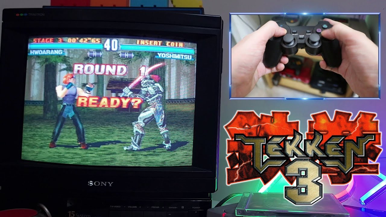 Tekken 3 Gameplay on an original Playstation 1 with a Trinitron CRT TV