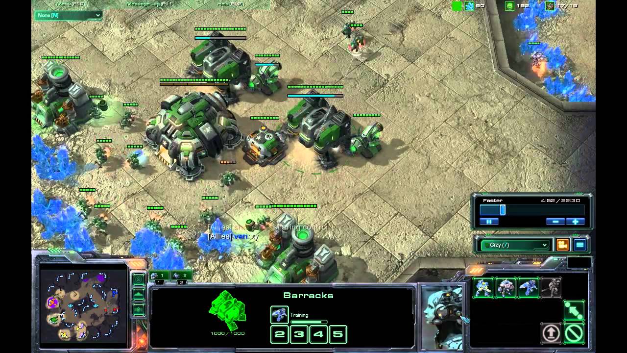 StarCraft 2 4v4 Diamond - part 1/2