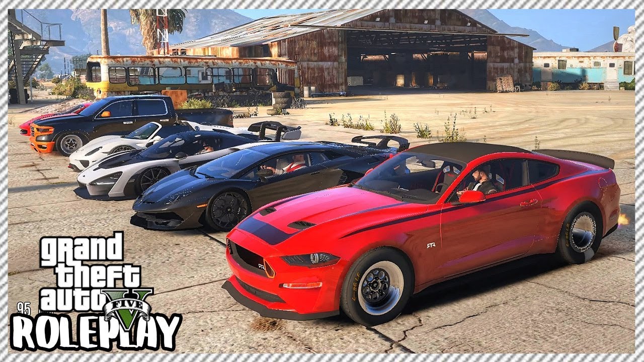 GTA 5 Roleplay - Monster Mustang Drag 'DESTROYS' Mclaren Senna | RedlineRP #185