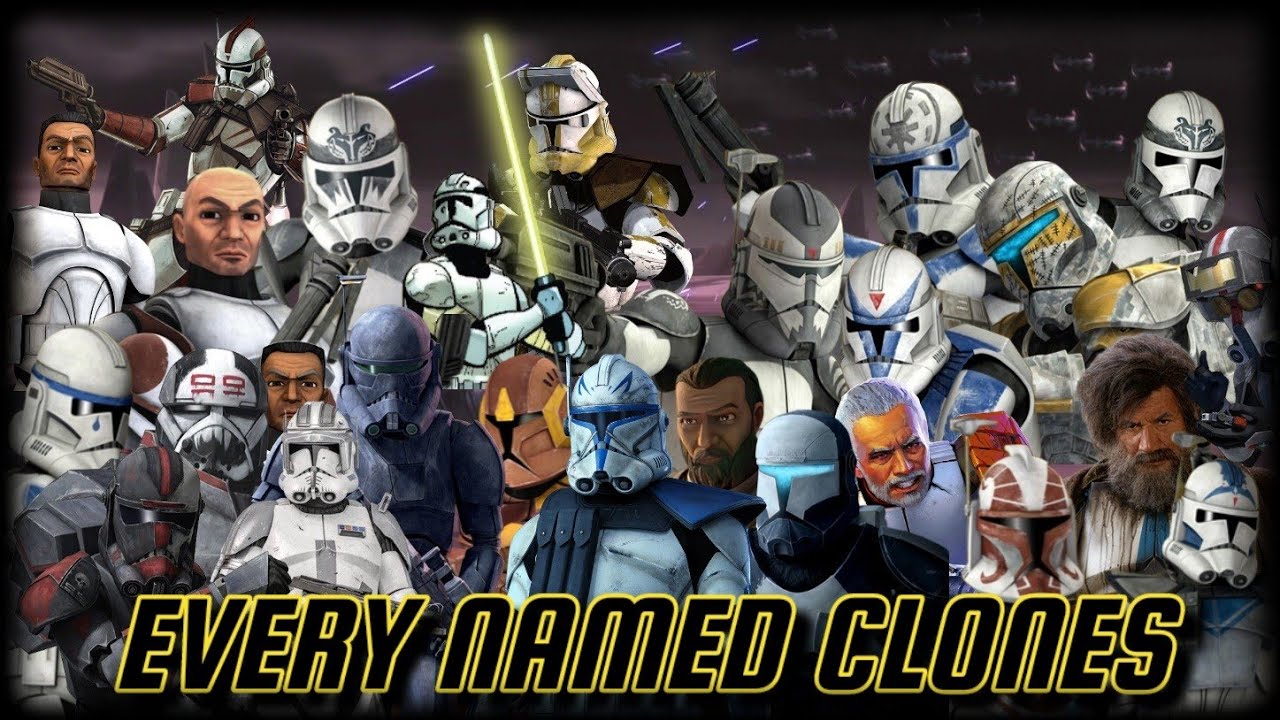 Star Wars Every Named Clones (Canon)