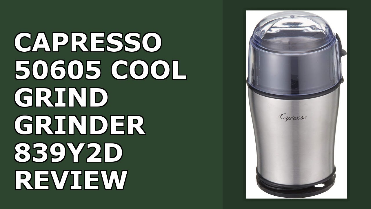 Capresso 506.05 Cool Grind Grinder, Silver Review