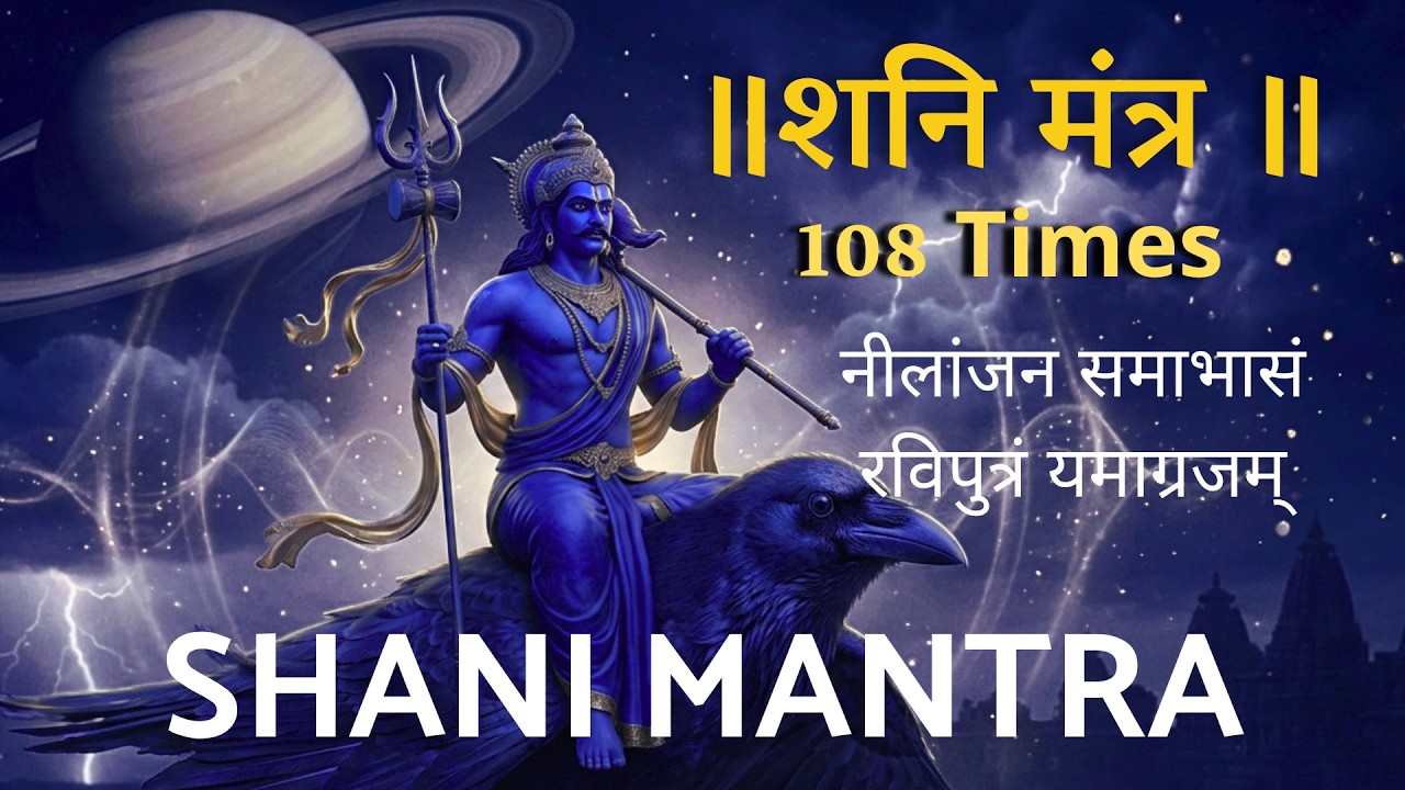 Shani Dev Mantra – Nilanjana Samabhasam Ravi Putram mantra for Shani Dosha & Protection.