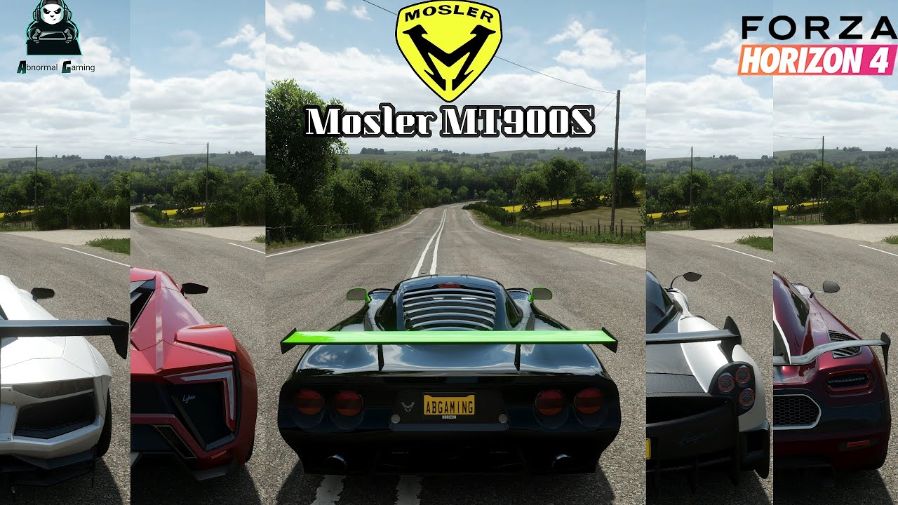Mosler MT900S Vs Top Ten Hypercars | Forza Horizon 4 | Drag Battle | Mosler Vs Hypercars | 4K