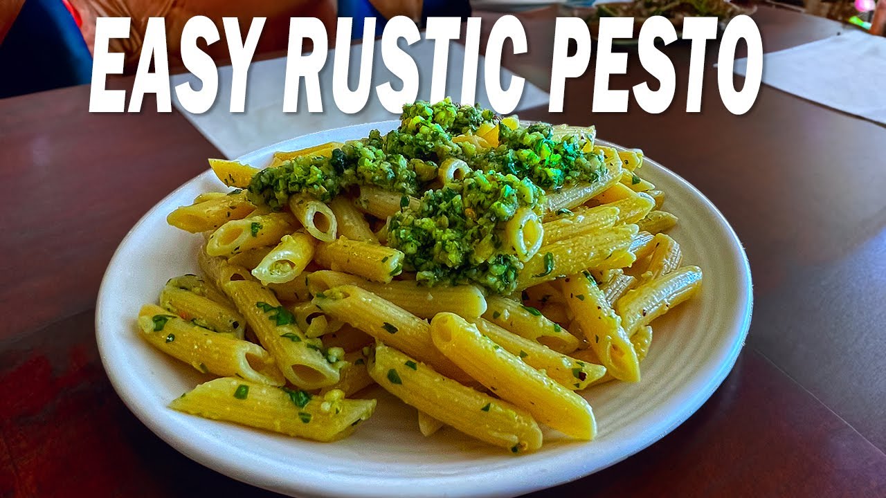 The Easiest Pesto Using NO Food Processor Or Blender