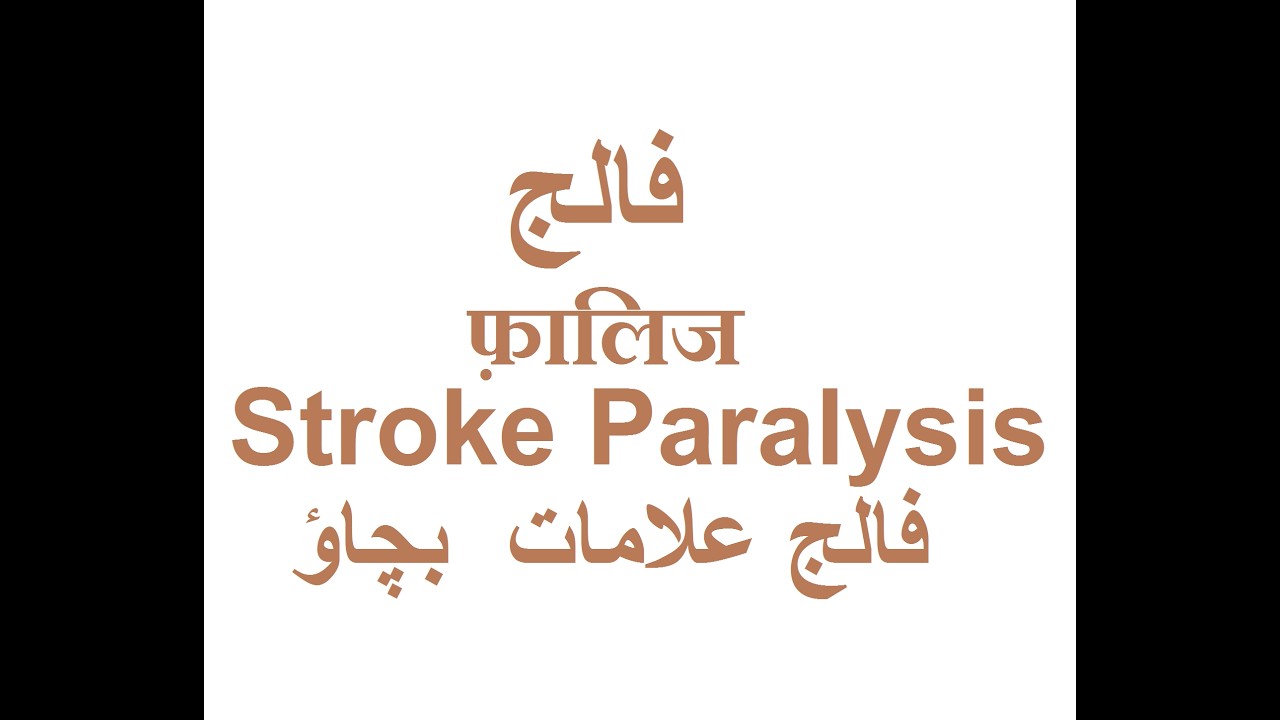 फ़ालिज  Falij  Stroke Paralysis فالج علامات  بچاؤ Falij Ka Attack Urdu/Hindi