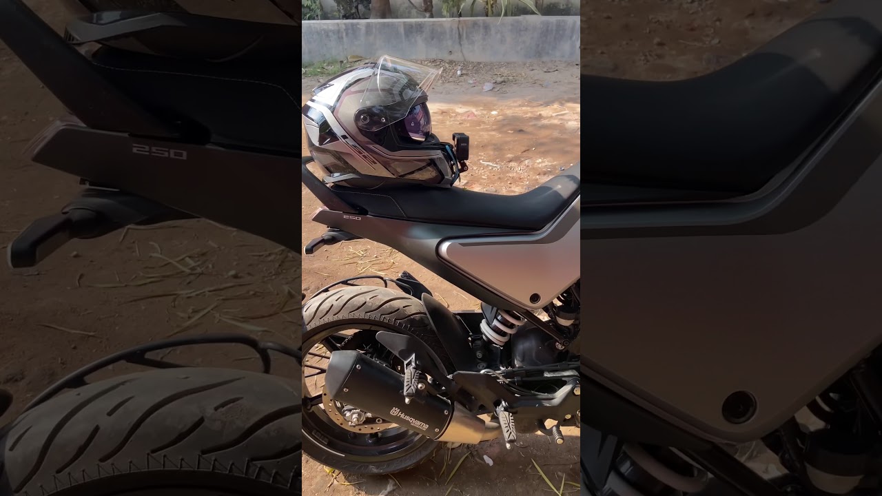 Husqvarna Vitpilen with LS2 Storm Helmet + Gopro Hero 8 with media mod Perfect MotoVlog setup