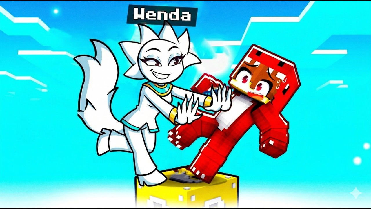 LOCKED on ONE LUCKY BLOCK with WEIRD WENDA SPRUNKI!