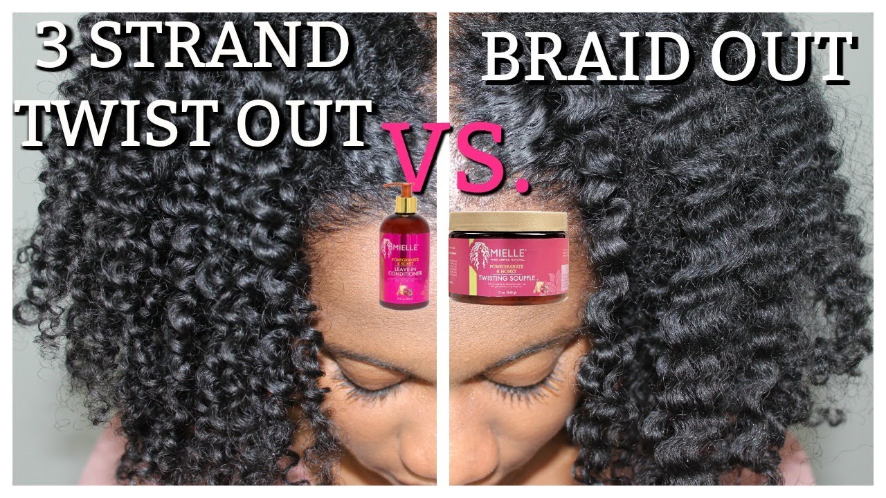 3 STRAND TWIST OUT VS. BRAID OUT FT. MIELLE ORGANICS | EiffelCurls