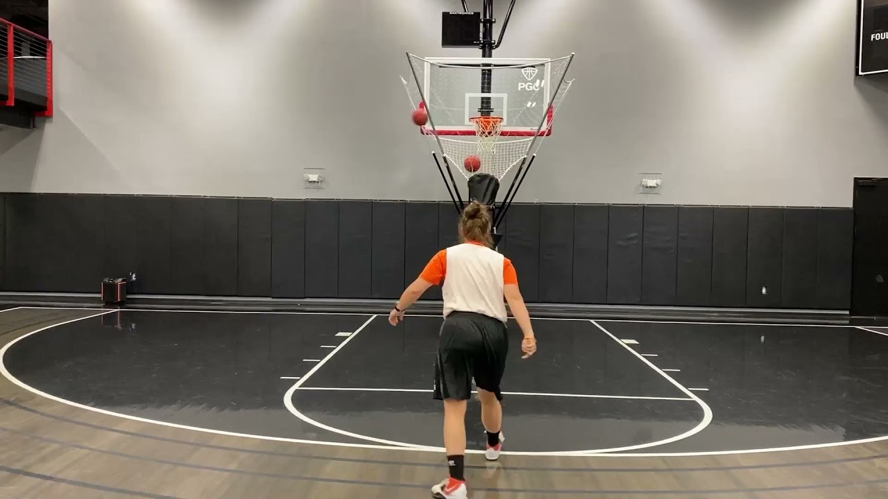 PGC Basketball Drill Series - J.J. Redick 90 - 4 Shooting on The Gun Basketball Shooting Machine