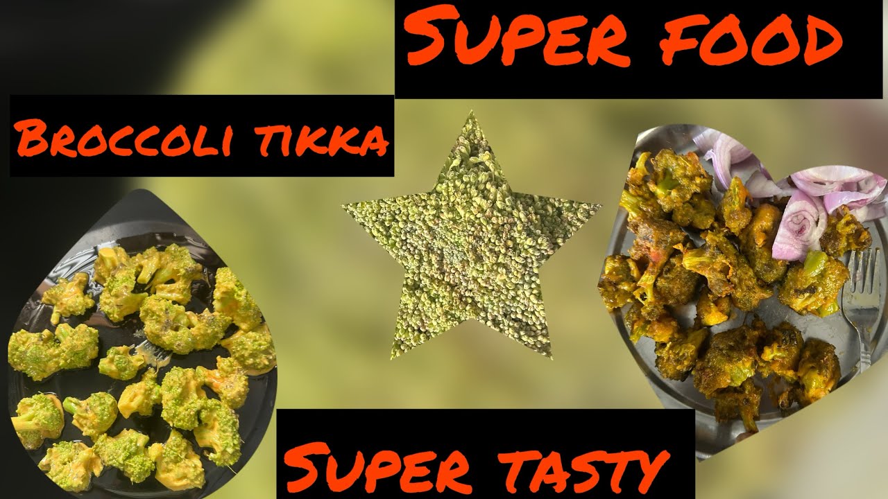 Super healthy snack/ Broccoli Tikka/ hotel style starter#kids # no oil snack/ mummy chef 🧑‍🍳 