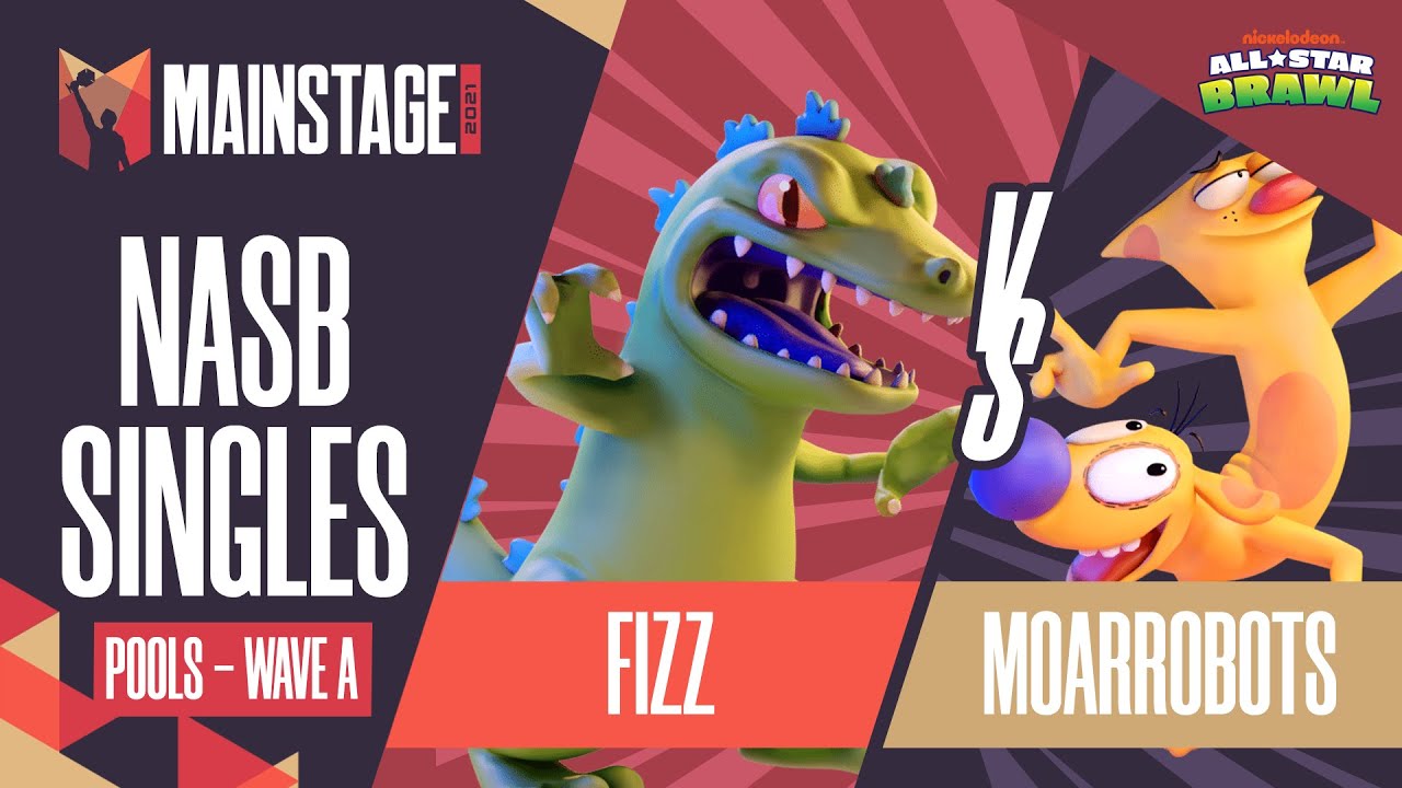 Fizz vs MoarRobots - Nick All-Star Brawl: Pools Wave A - Mainstage 2021 | Reptar vs Catdog (NASB)