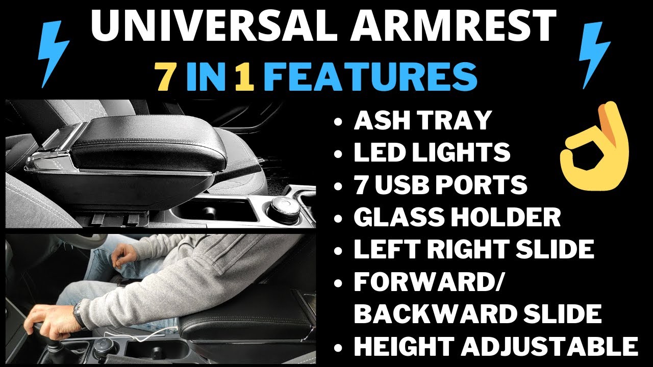 Imported Universal 7 in 1 Armrest for any car |  Best Armrest for Tata Nexon |  Nexon Modifications