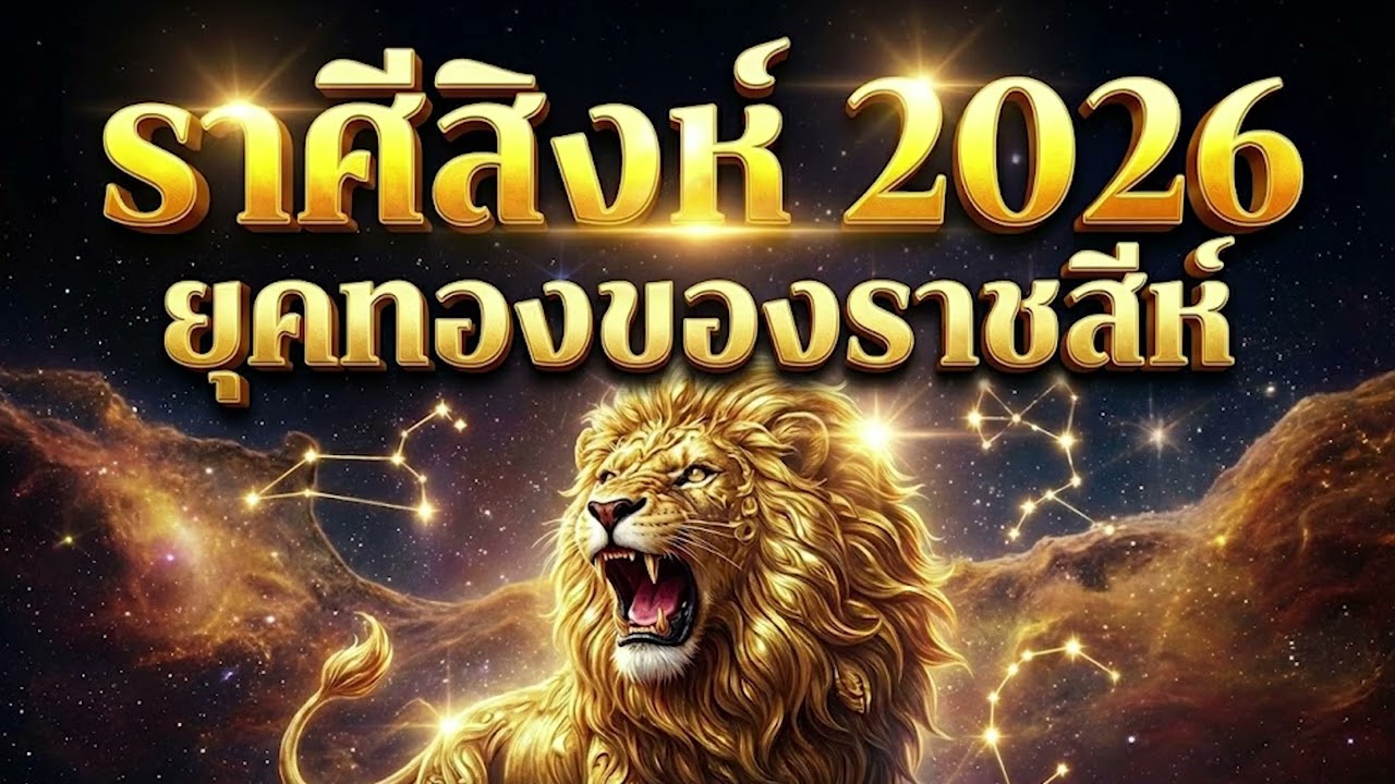 ราศีสิงห์ 2026 ดวงชะตาปีแห่งยุคทอง เตรียมรับโชคใหญ่ที่สุดในรอบ 12 ปี!