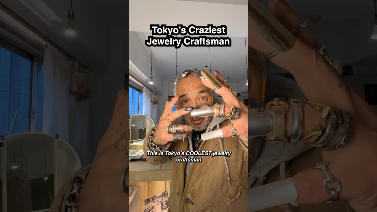 Tokyo&rsquo;s Craziest Jewelry Craftsman! #shorts #japan #fashion