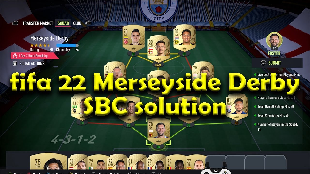 Merseyside derby fifa 22 SBC solution