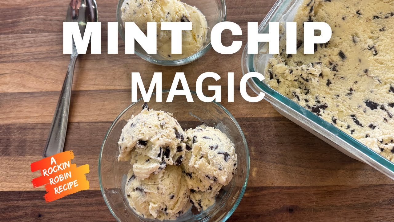Mint Chip Ice Cream Recipe — Thin Chocolate Flakes Trick!